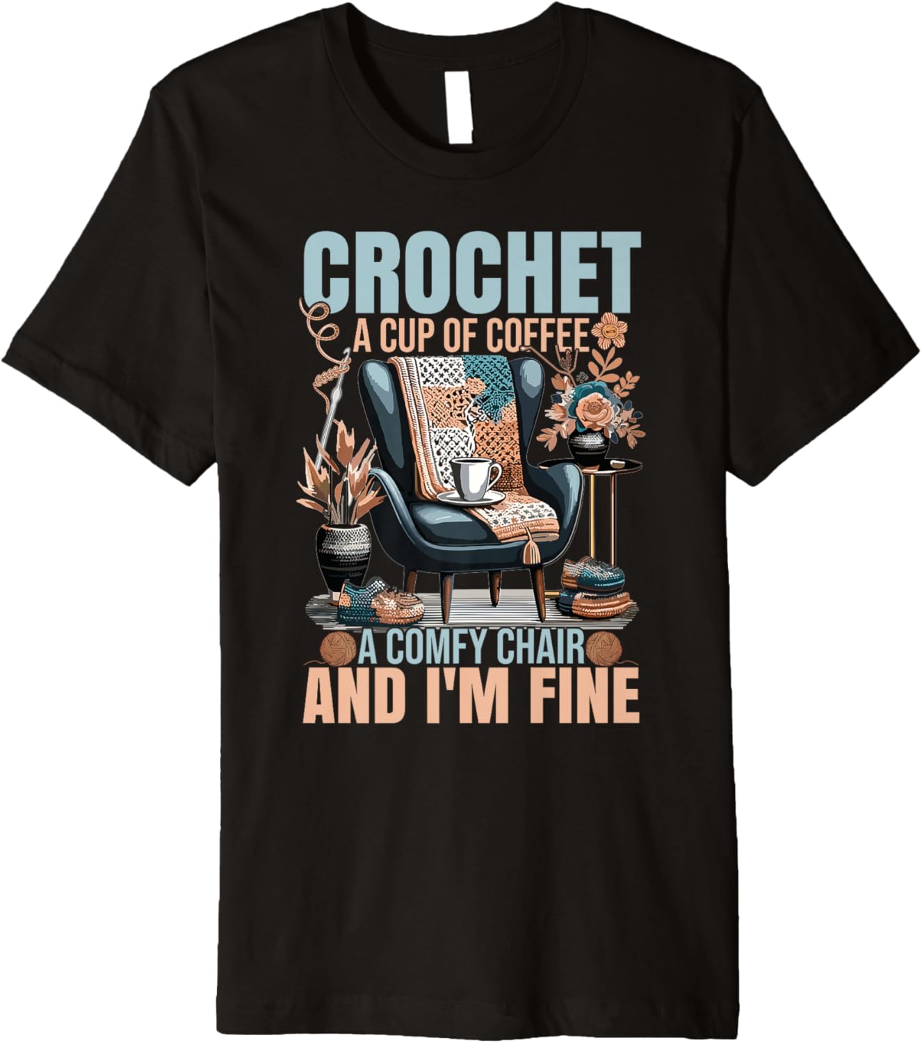 Yarn Crocheter Coffee Crochet Quote Crocheting Premium Yarn Supply | Premium Quality | Perfect for Crafters