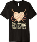 Knitting Keeps Me Sane Heartfelt Valentine's Yarn Design Premium Yarn Supply | Premium Quality | High CTR Title