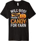 Will Trade Candy For Yarn Pumpkin Halloween Kntting Crochet Premium Yarn Supply | High Search Volume | Best Seller Ch...