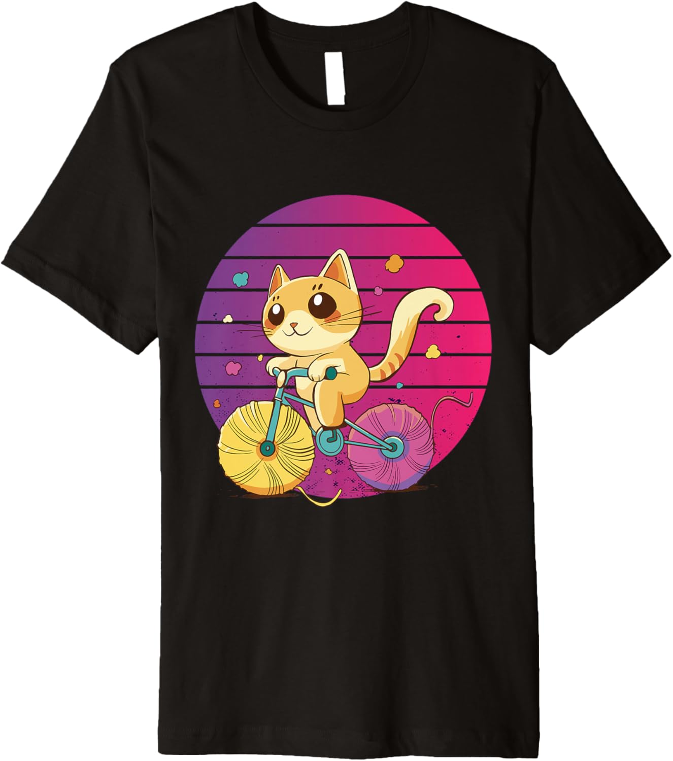 Cat on bike adorable kitty yarn wheels cat lovers cycling Premium Yarn Supply | High Search Volume | High CTR Title