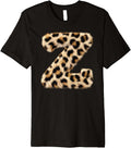 Letter Z Cheetah Leopard Initial Print Name Zebra Matching Premium Apparel Premium Print Fan Favorite