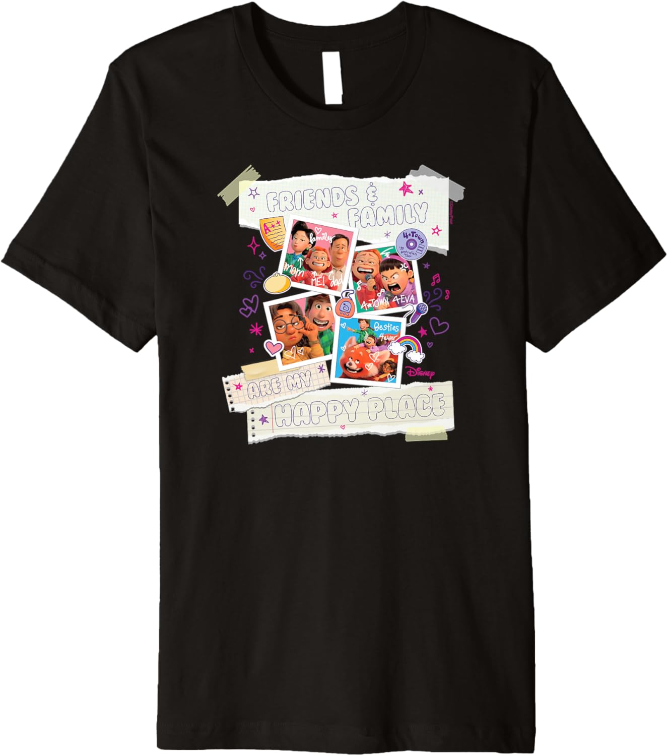 Turning Red - Friends & Family Are My Happy Place Premium Apparel | Premium Quality | Perfect Gift Choice