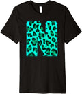 Letter N Cheetah Leopard Print Blue Initial Zebra Matching Premium Apparel Streetwear Style US Top Pick