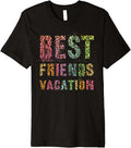 Vintage BEST FRIENDS VACATION Leopard Print Summer Trip Premium Apparel Streetwear Style Fan Favorite