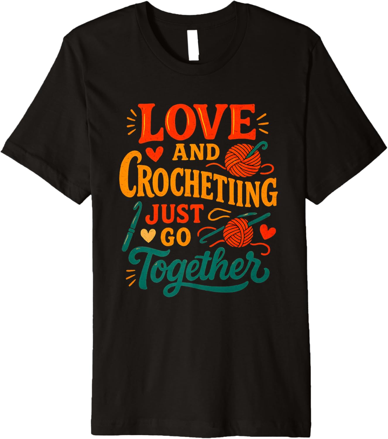 Love and Crocheting Just Go Together Yarn Art Design Premium Yarn Supply | Premium Quality | Best Seller Choice