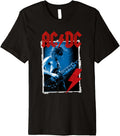 AC DC Angus Young Blue Photo by Michael Putland Premium Apparel | Viral Streetwear Style
