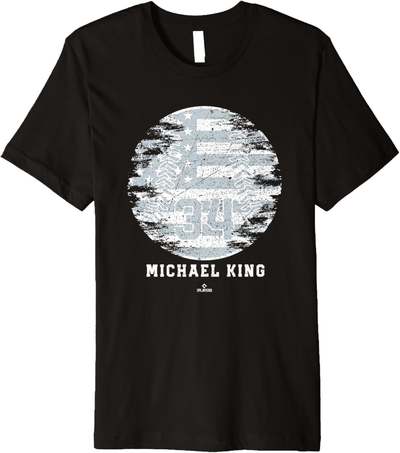 Vintage Baseball Flag Michael King New York MLBPA Premium Apparel | Everyday Casual Wear