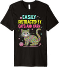 Easily Distracted By Cats And Yarn Knitting Yarn Crochet cat Premium Yarn Supply | High Search Volume | High CTR Title