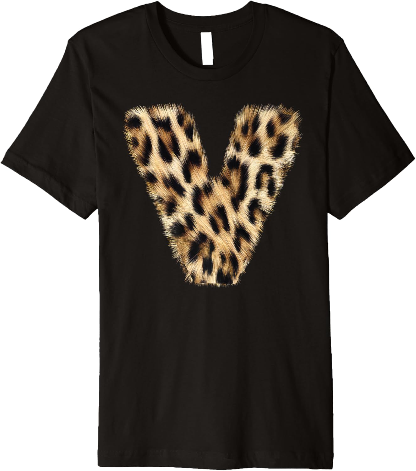 Letter V Cheetah Leopard Initial Print Name Zebra Matching Premium Apparel Streetwear Style Hot Right Now