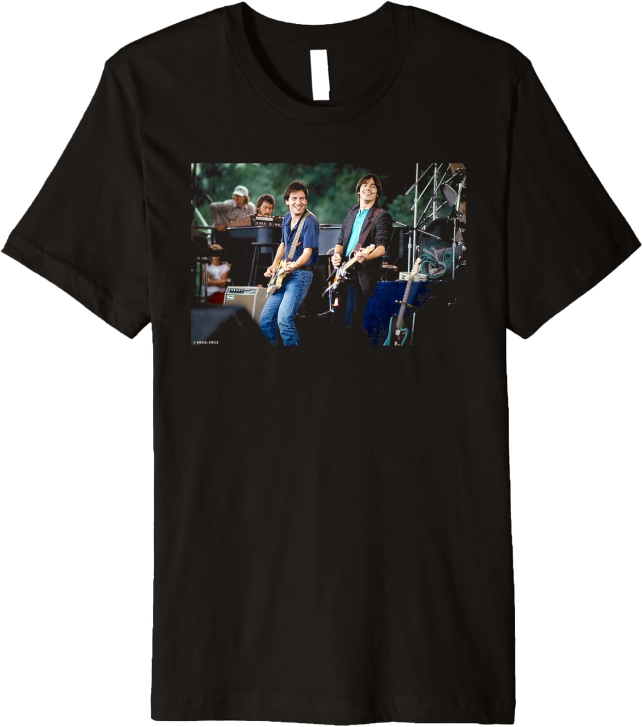 Jackson Browne Live with Bruce Springstein by Michael Grecco Premium Apparel | Everyday Casual Wear