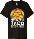 Michael Taco Eating Shirt Retro Taco Design Funny Quirky Premium T-Shirt | Perfect Gift Idea