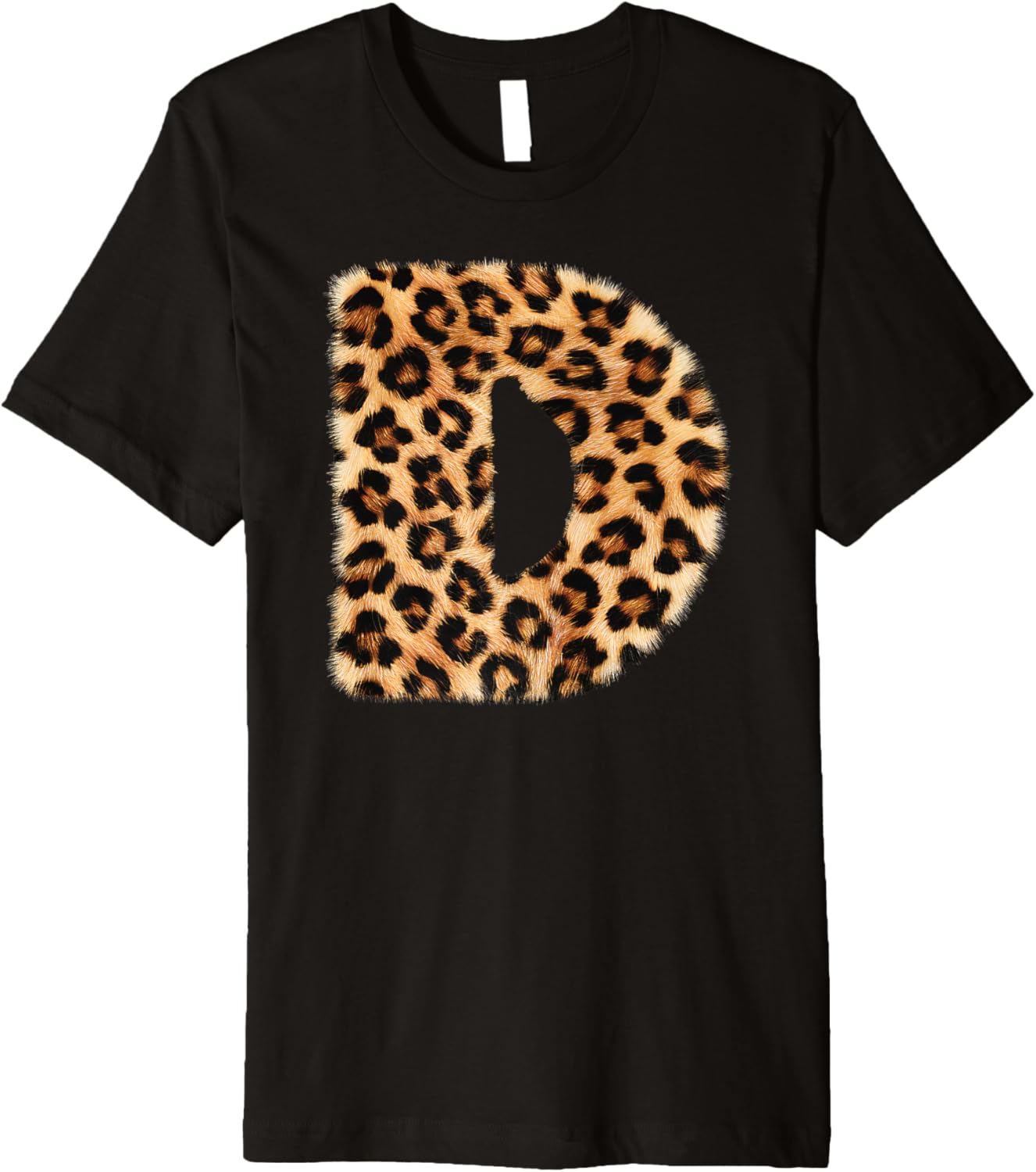 Letter D Cheetah Leopard Initial Print Name Zebra Matching Premium Apparel Premium Print Gift Ready