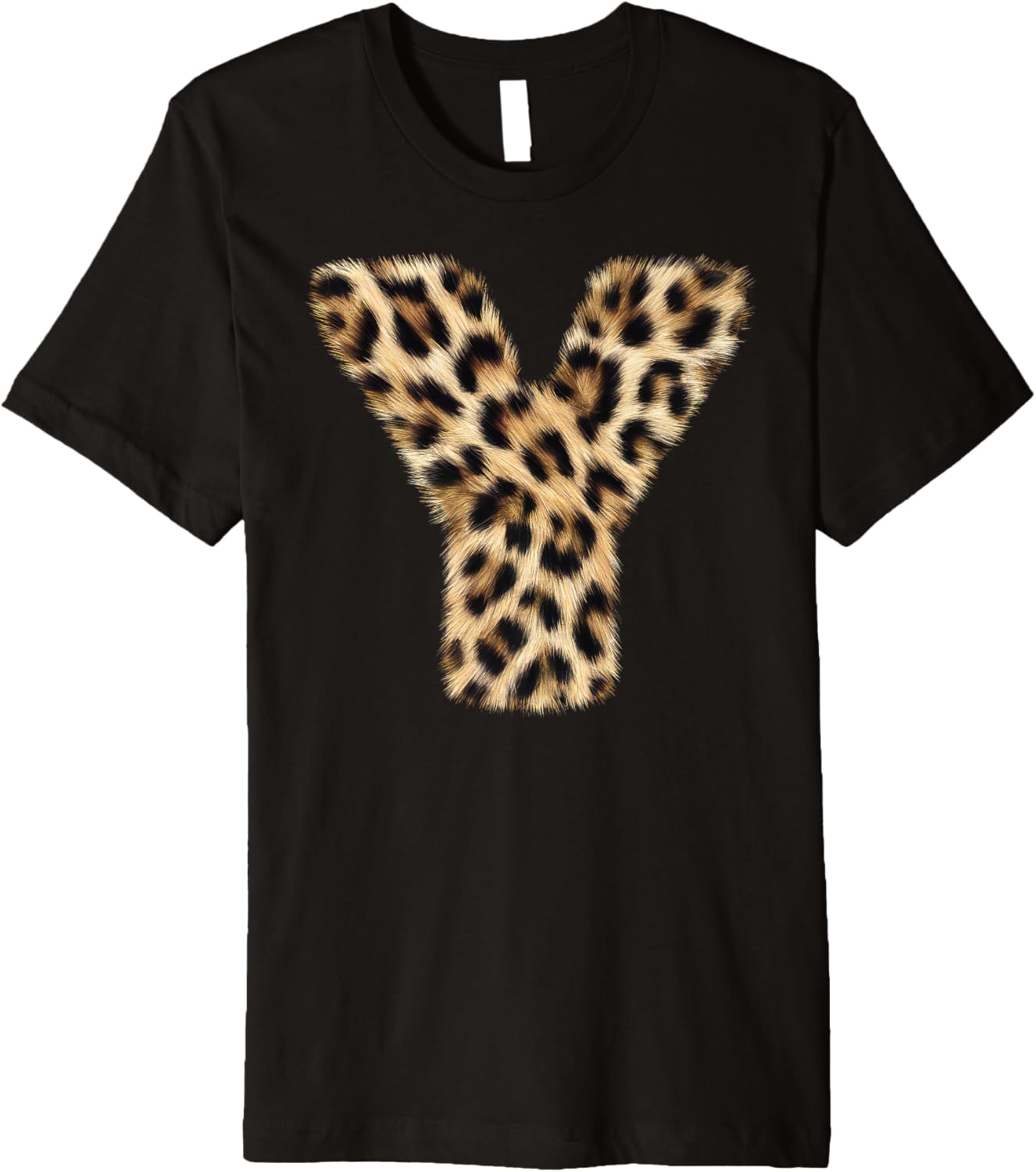 Letter Y Cheetah Leopard Initial Print Name Zebra Matching Premium Apparel Comfort Fit Gift Ready