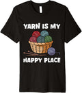 Yarn Collection YARN IS MY HAPPY PLACE Funny Yarn Collector Premium Yarn Supply | Top Rated | Customer Favorite