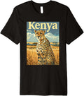 Kenya Cheetah Landscape Safari Art Premium Apparel Viral TikTok Find US Top Pick