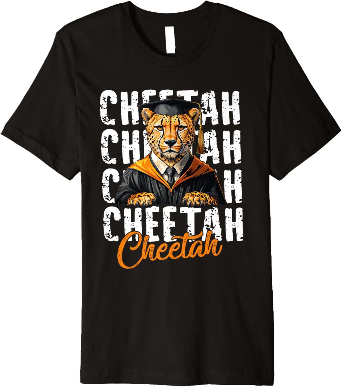 Vintage Cheetah Inspirational Graduate 2025 class of 2025 Premium Apparel Trending US Gift Ready