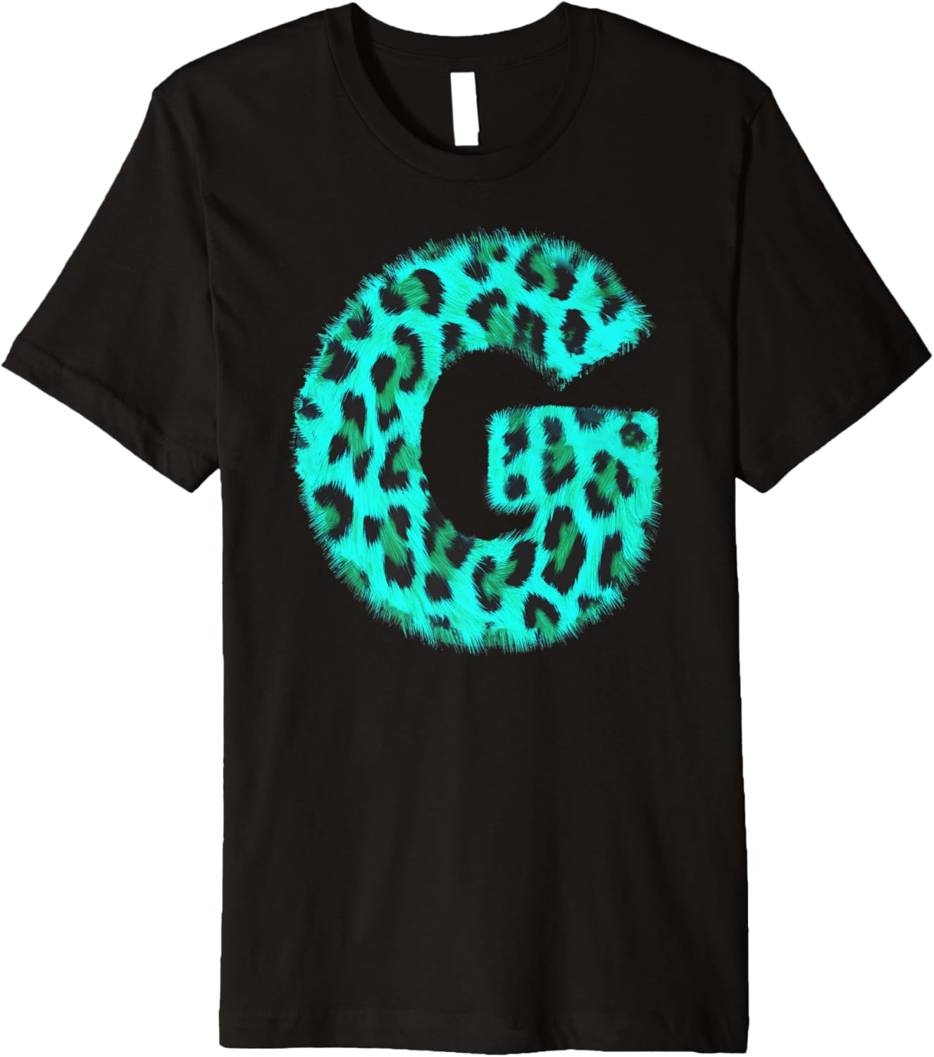 Letter G Cheetah Leopard Print Blue Initial Zebra Matching Premium Apparel Viral TikTok Find Hot Right Now