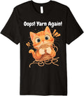 Oops! Yarn Again! cute kitten tangled in yarn Premium Yarn Supply | Top Rated | Best Seller Choice
