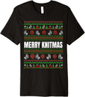 Ugly Xmas Sweater Merry Knitmas Knitting Yarn Christmas Premium Sweater | Viral US Pick | Customer Favorite