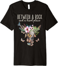 Vintage Bull-Skull Leopard - Between A Rock And A Hard Place Premium Apparel | Trending 2025 | Perfect Gift Choice