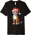 Cheetah Santa Hat Funny Christmas Cheetah Wild Animals Lover Premium Apparel Streetwear Style Hot Right Now