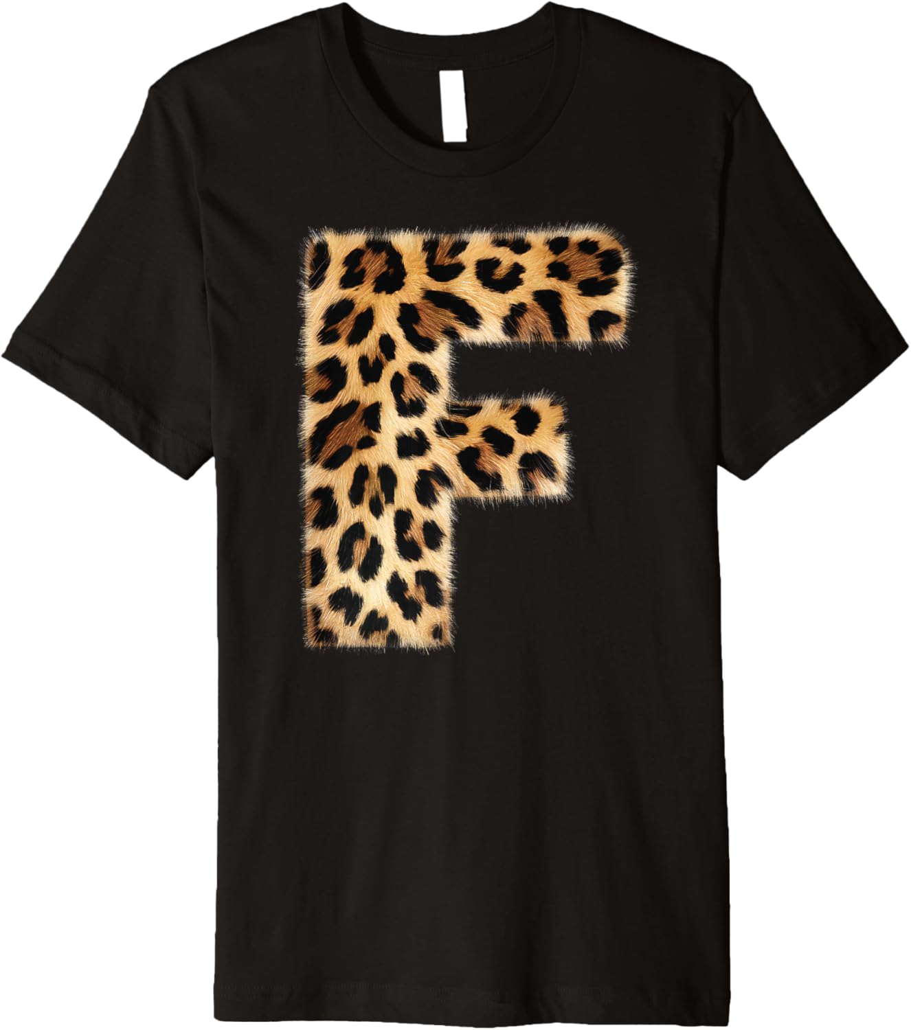 Letter F Cheetah Leopard Initial Print Name Zebra Matching Premium Apparel High Search Demand Hot Right Now