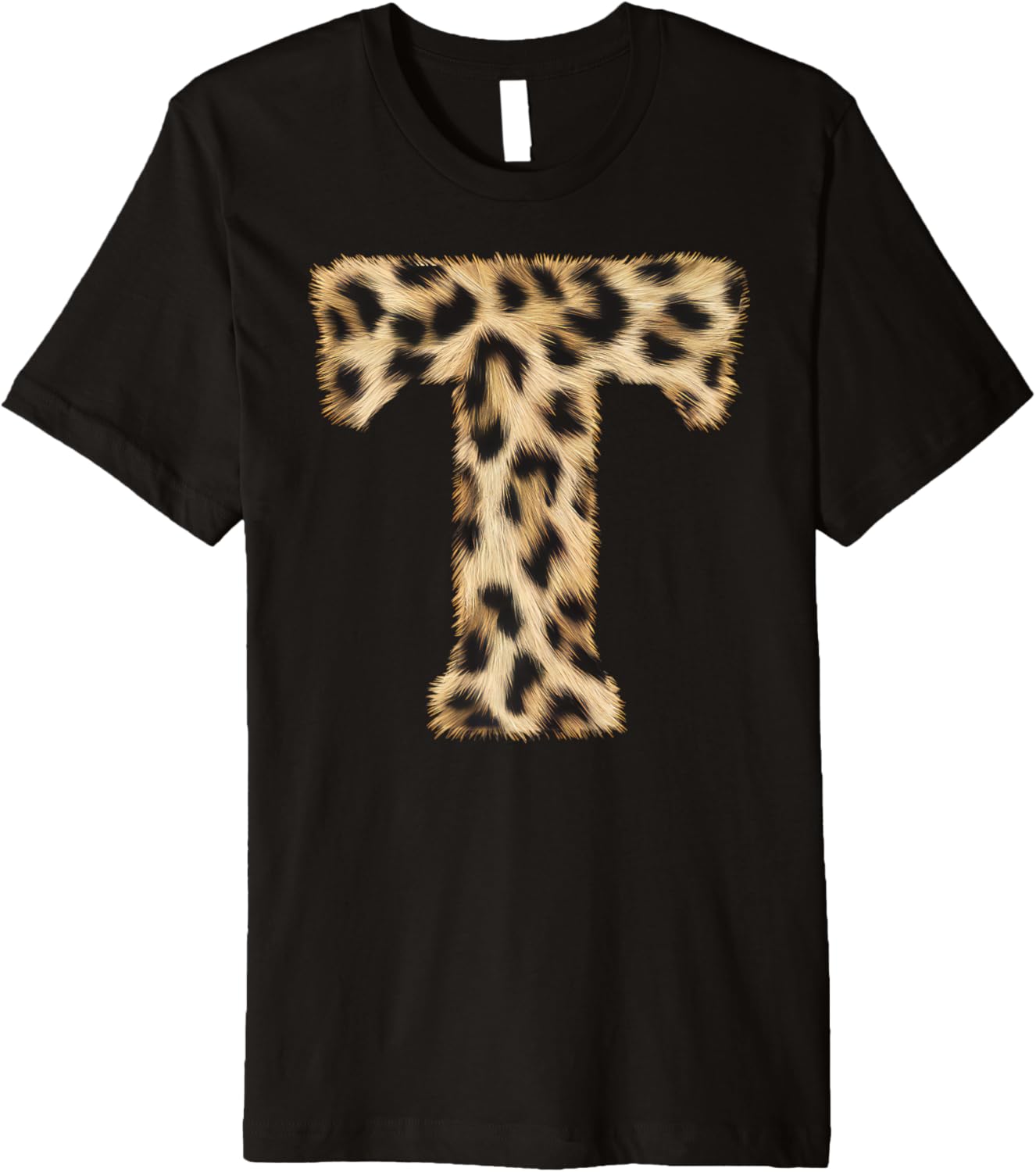 Letter T Cheetah Leopard Initial Print Name Zebra Matching Premium Apparel Premium Print Hot Right Now
