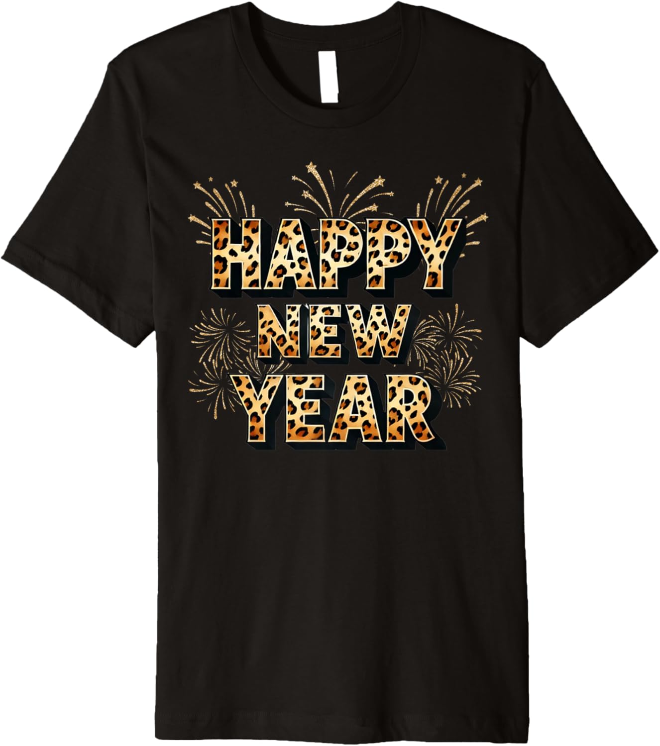 Happy New Year 2025 Cheetah Print Animal Clothes Women Gifts Premium Apparel Comfort Fit Gift Ready