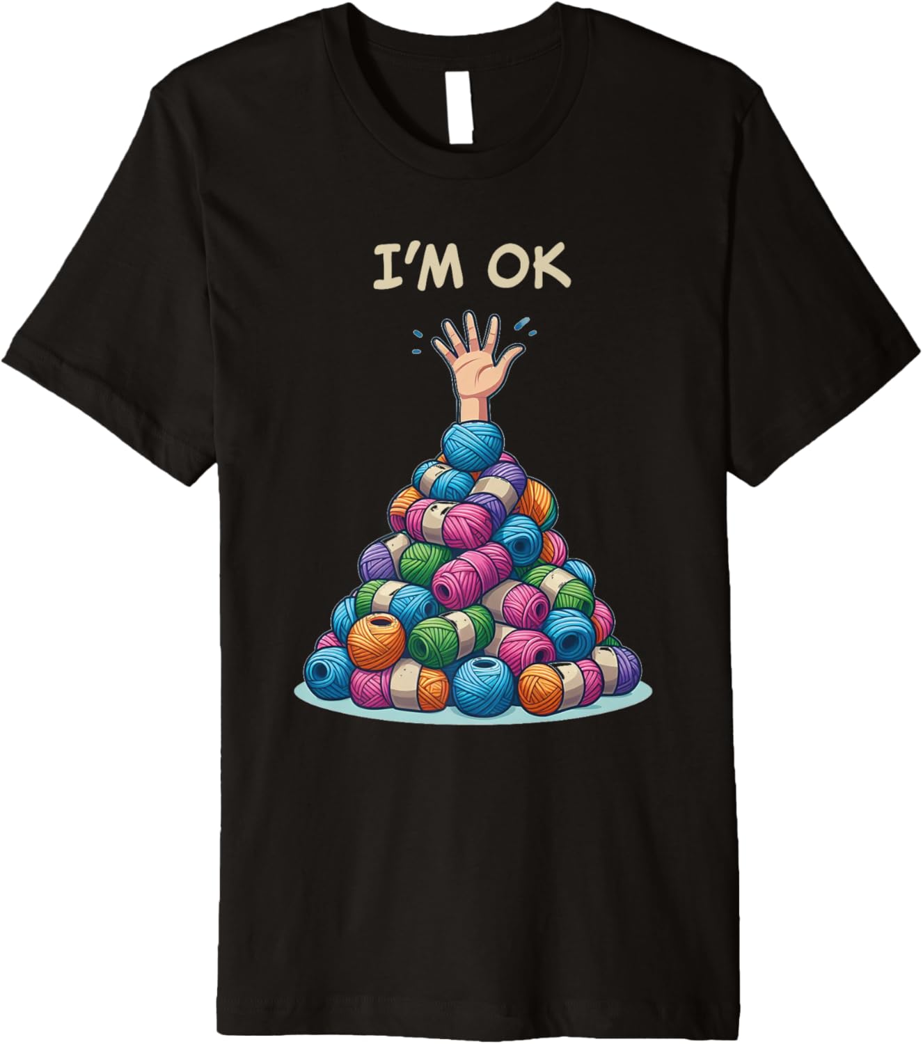Sewing Girl Knitting Knitter I'm Ok Yarn Premium Yarn Supply | Trending 2025 | High CTR Title