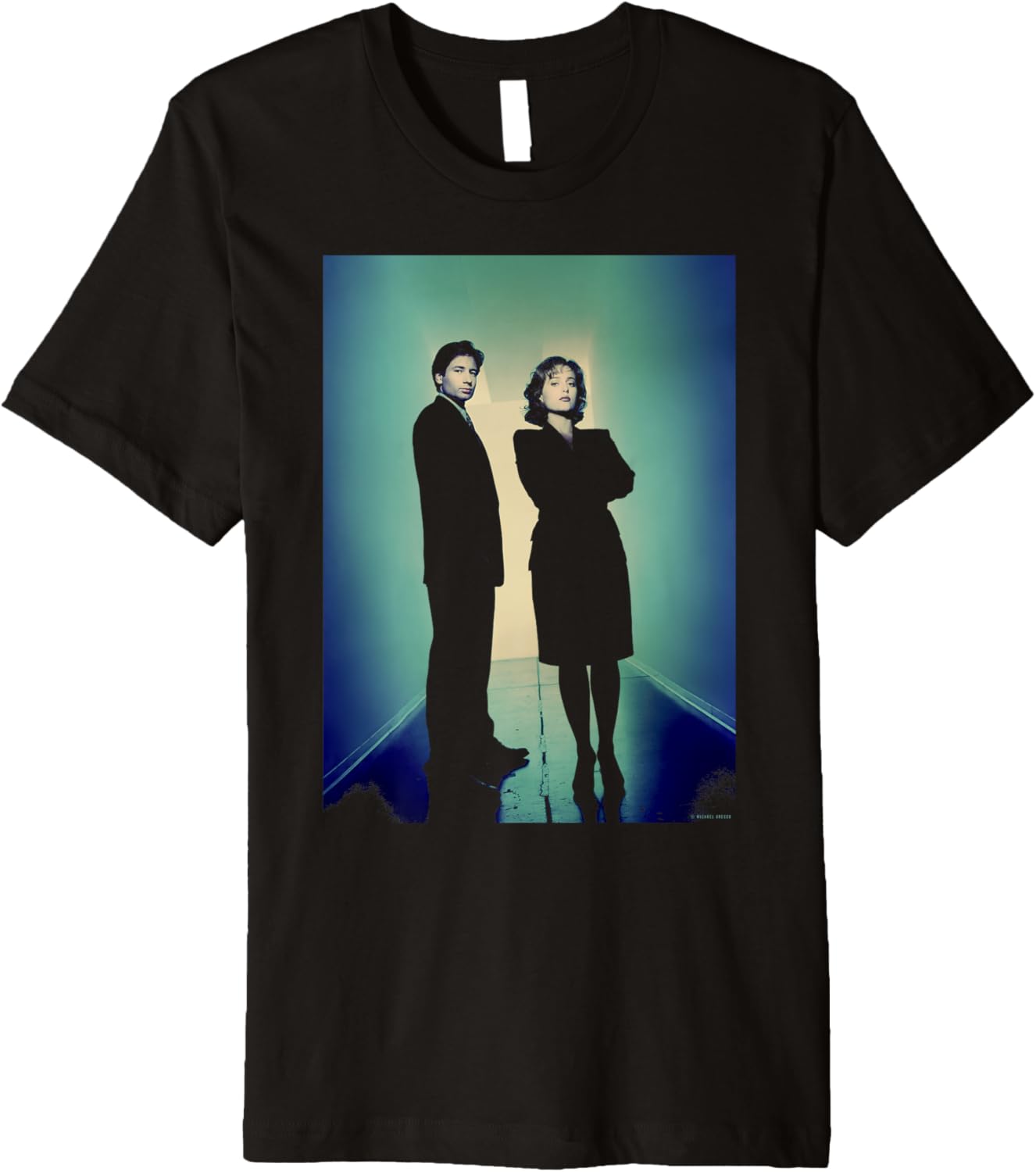 X-Files Gillian Anderson David Duchovny By Michael Grecco Premium Apparel | Perfect Gift Idea