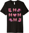 Coquette Bow Western Boots Cheetah Pink Print Cowgirl Gift Premium Apparel Trending US Best Seller Look