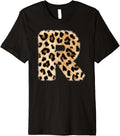Letter R Cheetah Leopard Initial Print Name Zebra Matching Premium Apparel Premium Print US Top Pick