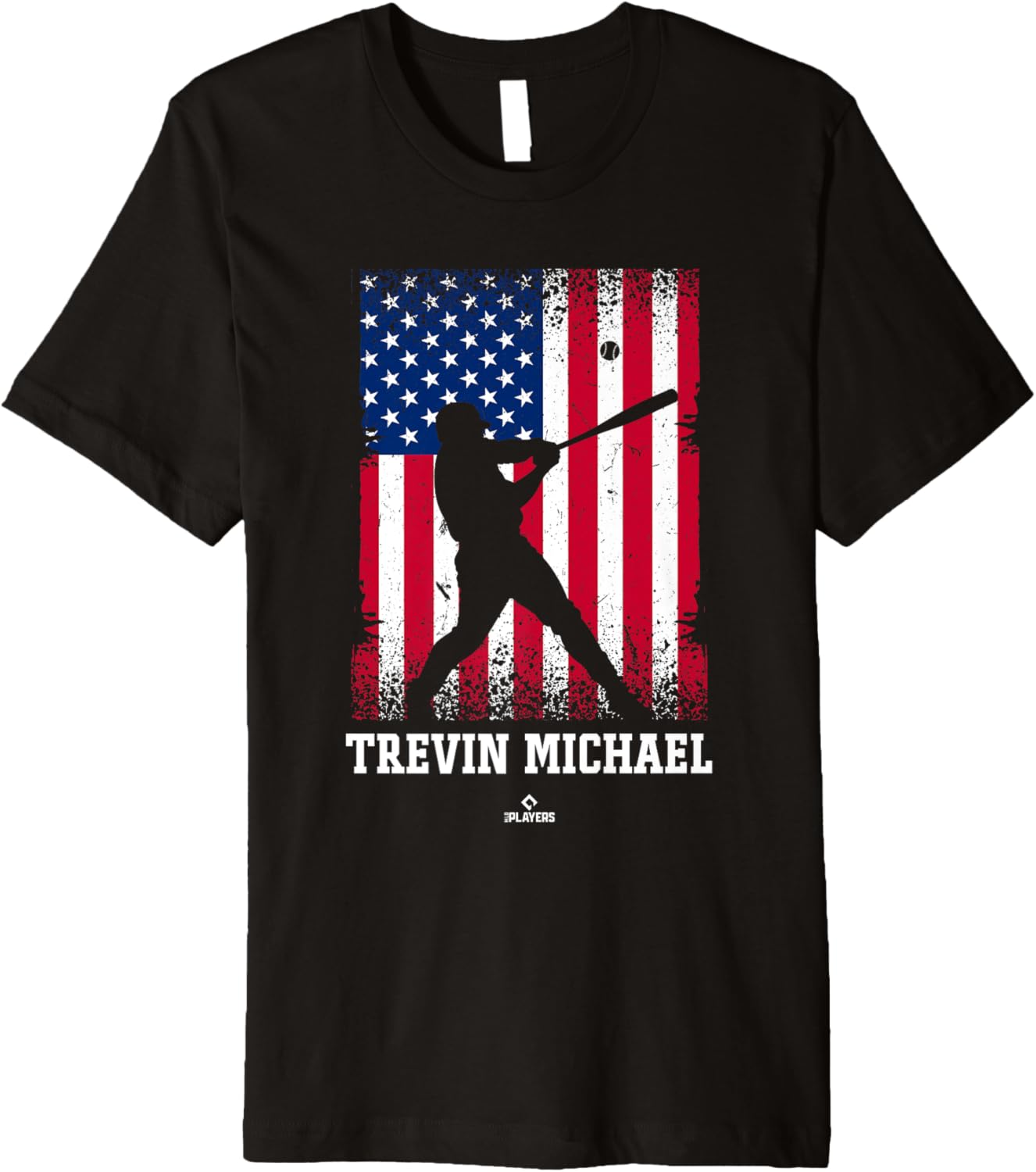 American Flag Swing Trevin Michael Prospect Baseball Fan Premium Apparel | US Best Seller