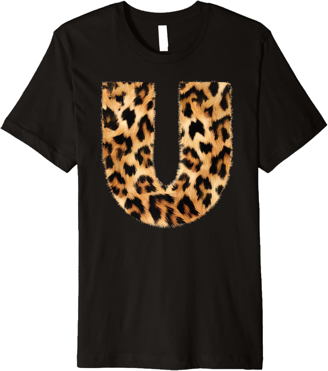 Letter U Cheetah Leopard Initial Print Name Zebra Matching Premium Apparel Viral TikTok Find US Top Pick