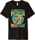Easily Distracted By Dogs And Yarn Knitter Knit Knitting Premium Yarn Supply | Trending 2025 | Perfect for Crafters