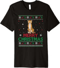 Ugly Xmas Sweater Men Women Funny Cheetah Christmas Premium Sweater High Search Demand US Top Pick