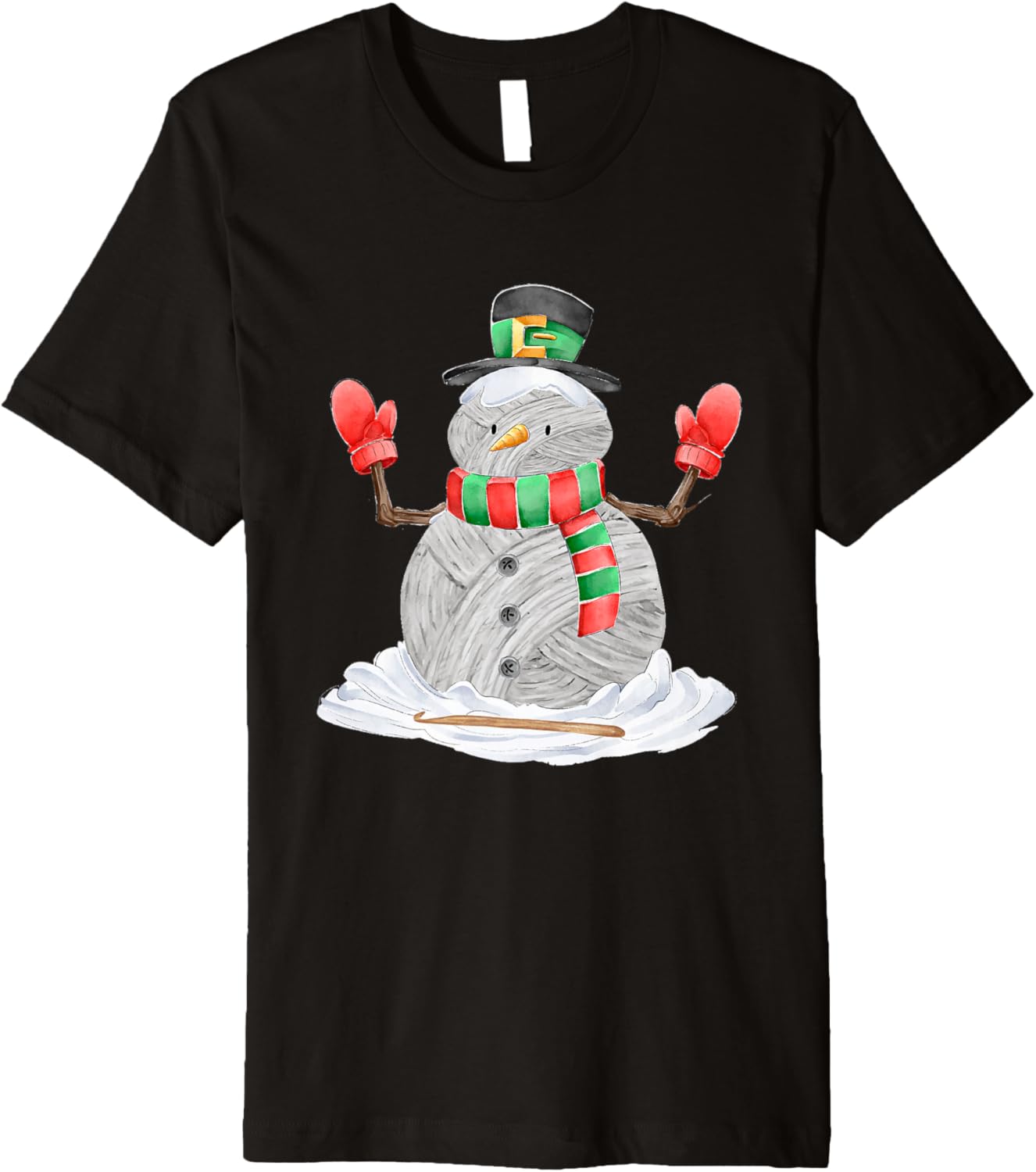 Funny Crocheting Christmas Idea Snowman Yarn Premium Yarn Supply | Top Rated | Perfect for Crafters