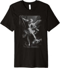 Saint Michael the Archangel Defeating Satan Christian Premium Apparel | Premium Quality