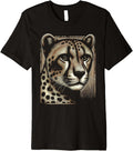 Cheetah Face Print Premium Apparel Premium Print Gift Ready
