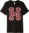Letter H Cheetah Leopard Print Pink Initial Zebra Matching Premium Apparel High Search Demand Best Seller Look