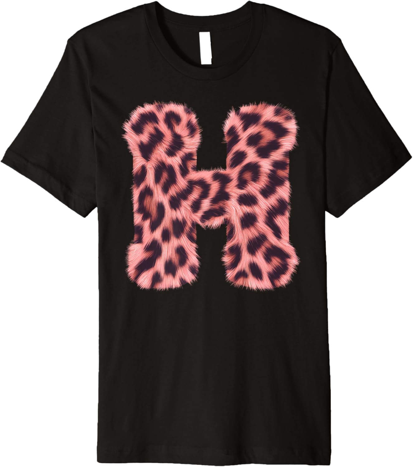 Letter H Cheetah Leopard Print Pink Initial Zebra Matching Premium Apparel High Search Demand Best Seller Look