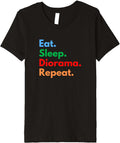 Eat Sleep Diorama Repeat - Model Makers, Hobbyists & Lovers Premium Apparel | US Viral Style | Must-Have Style