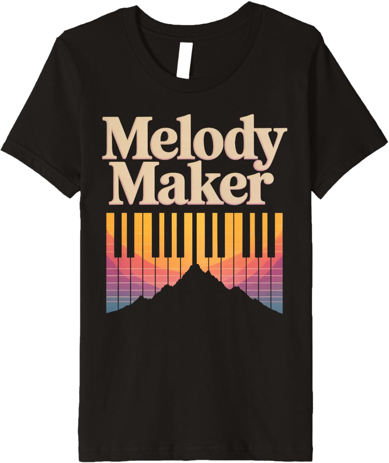 Melody Maker Piano Mountain Artistic Premium Apparel | Premium Quality | Aesthetic Fit
