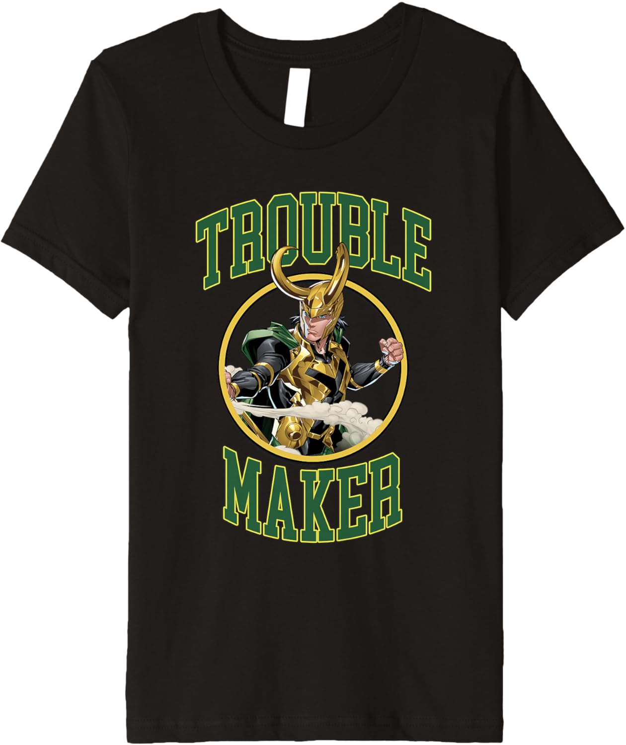 Marvel Comics Retro Classic Loki Trouble Maker Portrait Premium Apparel | Best Seller Pick | Comfort Daily Wear