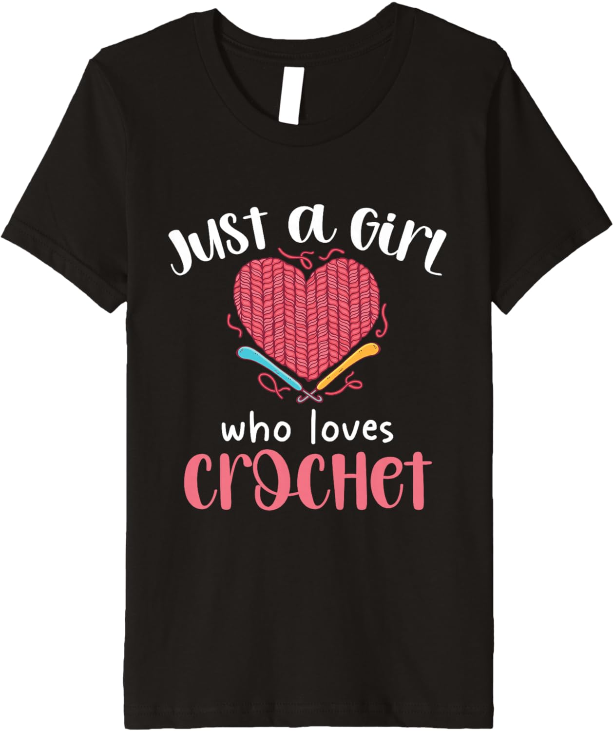 Just A Girl Who Loves Crochet Heart Yarn Premium Yarn Supply | Premium Quality | High CTR Title