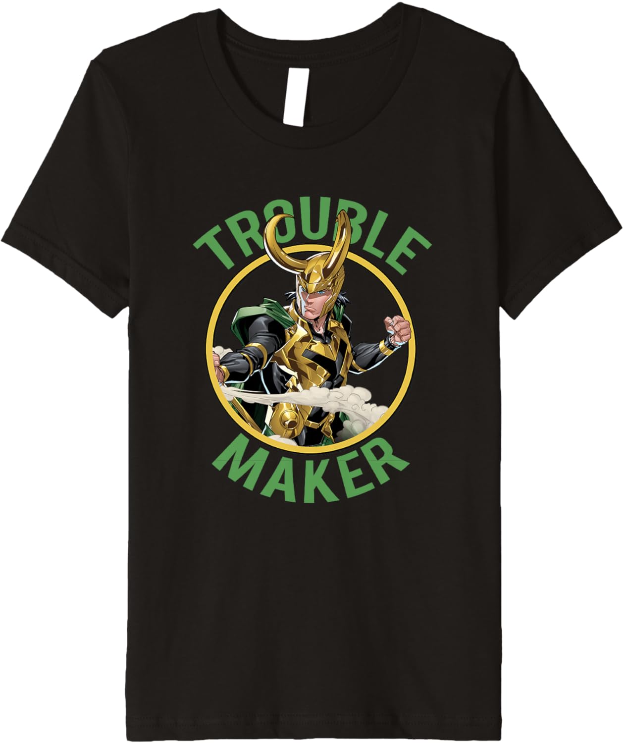 Marvel Comics Retro Classic Trouble Maker Loki Portrait Premium Apparel | US Viral Style | Comfort Daily Wear