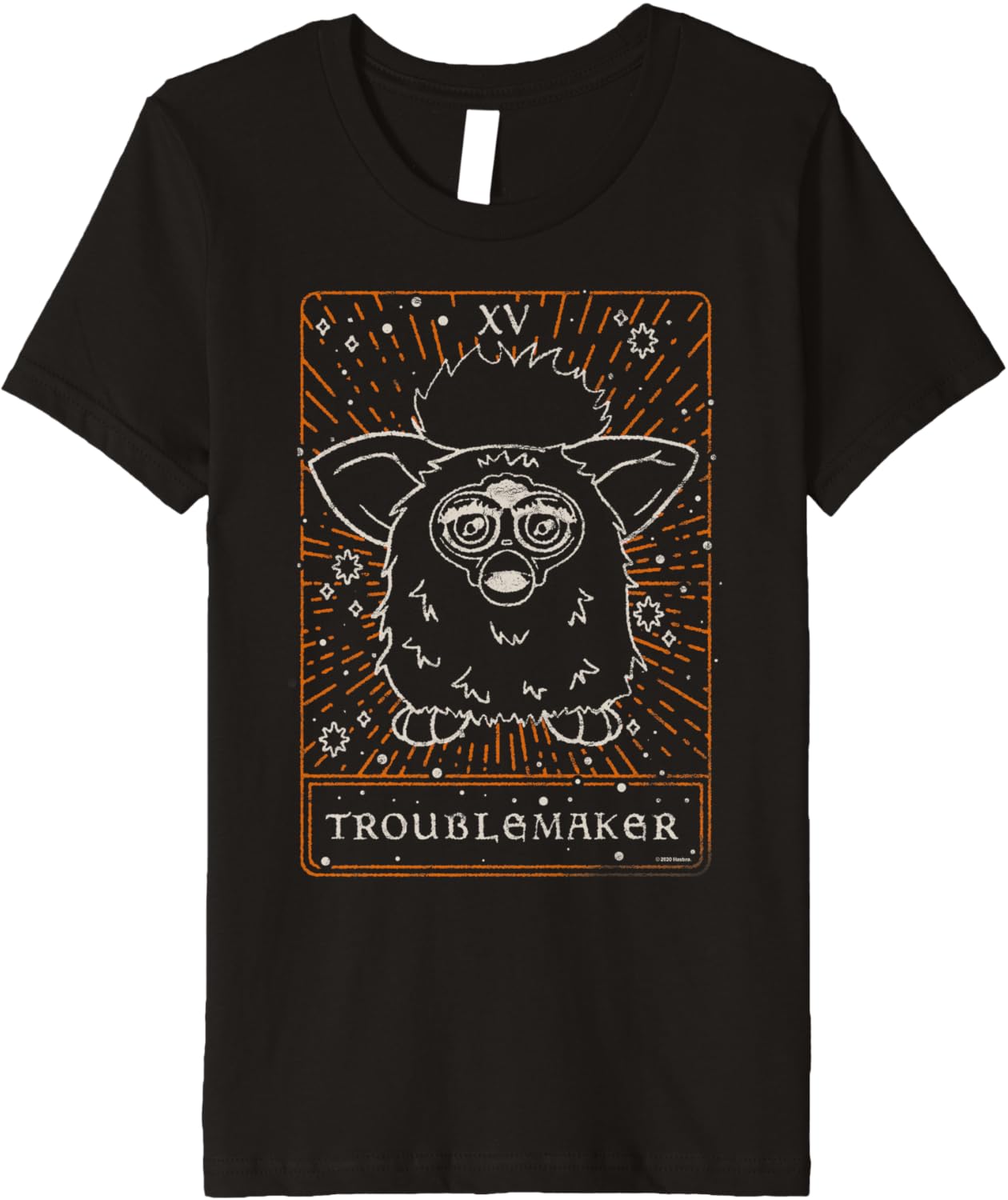 Furby Halloween Celestial Tarot Card Trouble Maker Outline Premium Apparel | Premium Quality | Aesthetic Fit