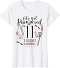 11 Year Old Spa Birthday Shirt Girls Pampered Day 11th Gift T-Shirt | Trending 2025 | Top Rated Comfort