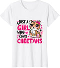 Just a girl who loves Cheetahs Girl Kids Cheetahs lover Apparel Viral TikTok Find Fan Favorite