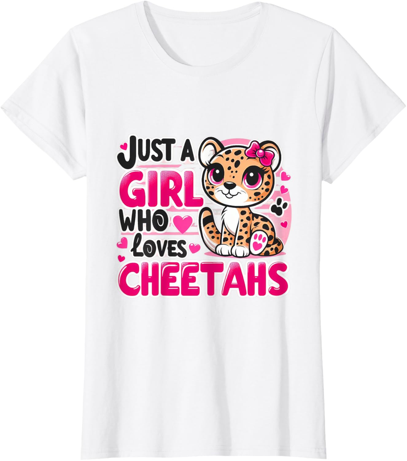 Just a girl who loves Cheetahs Girl Kids Cheetahs lover Apparel Viral TikTok Find Fan Favorite